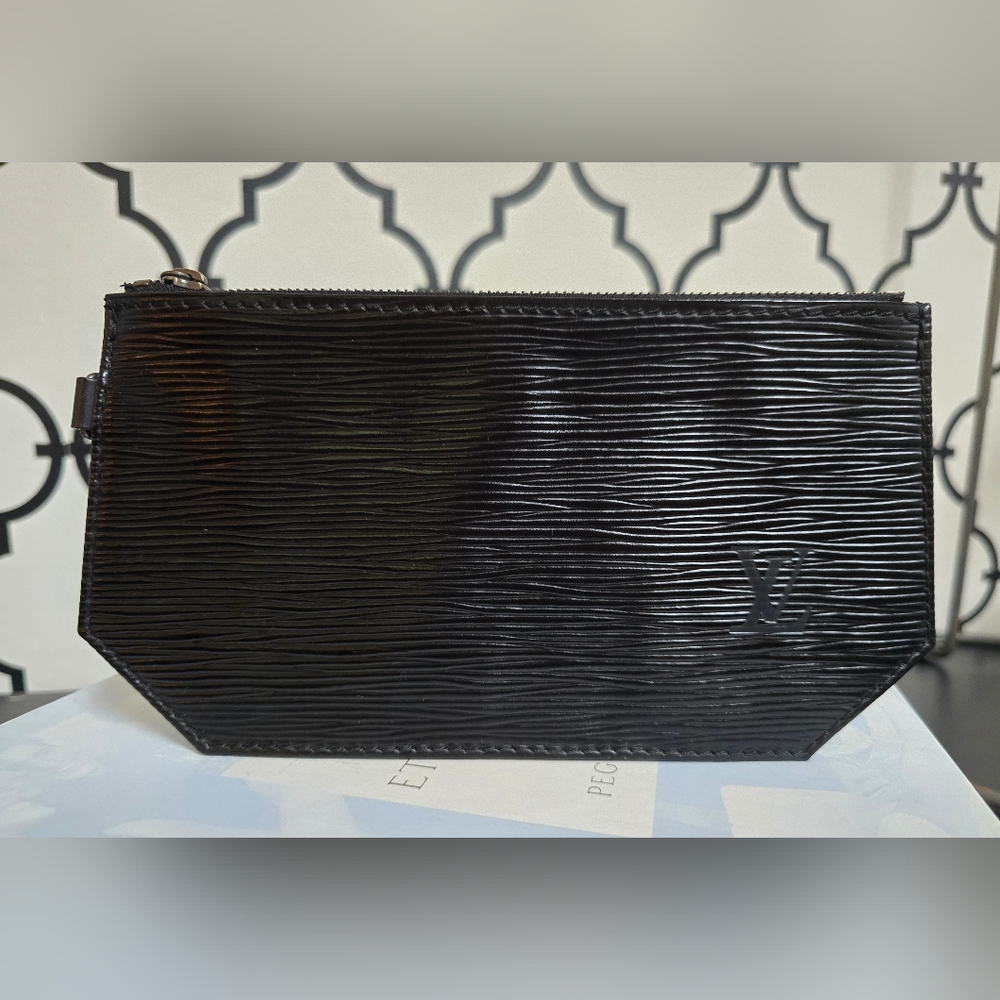 Louis Vuitton Black Epi Leather Pouch